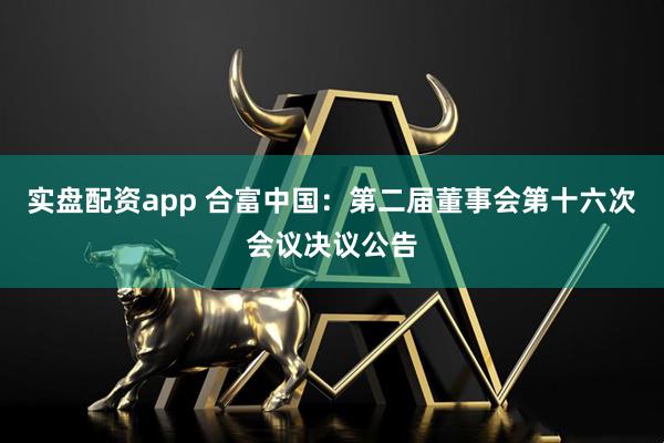 实盘配资app 合富中国：第二届董事会第十六次会议决议公告
